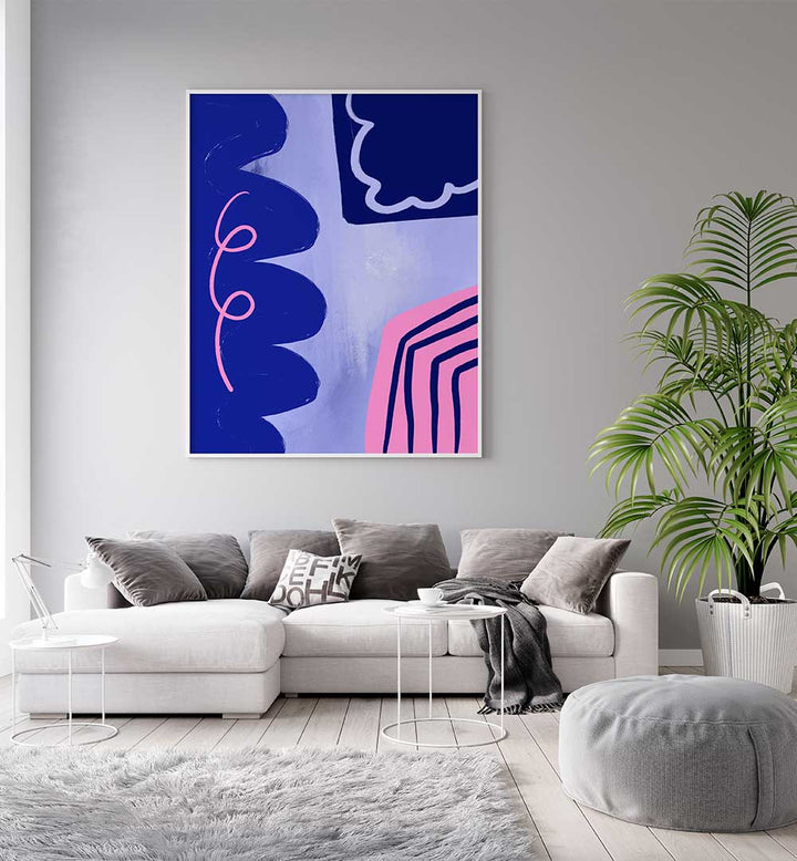 VIBRANT CURVES FLOW , ABSTRACT PAINTINGS