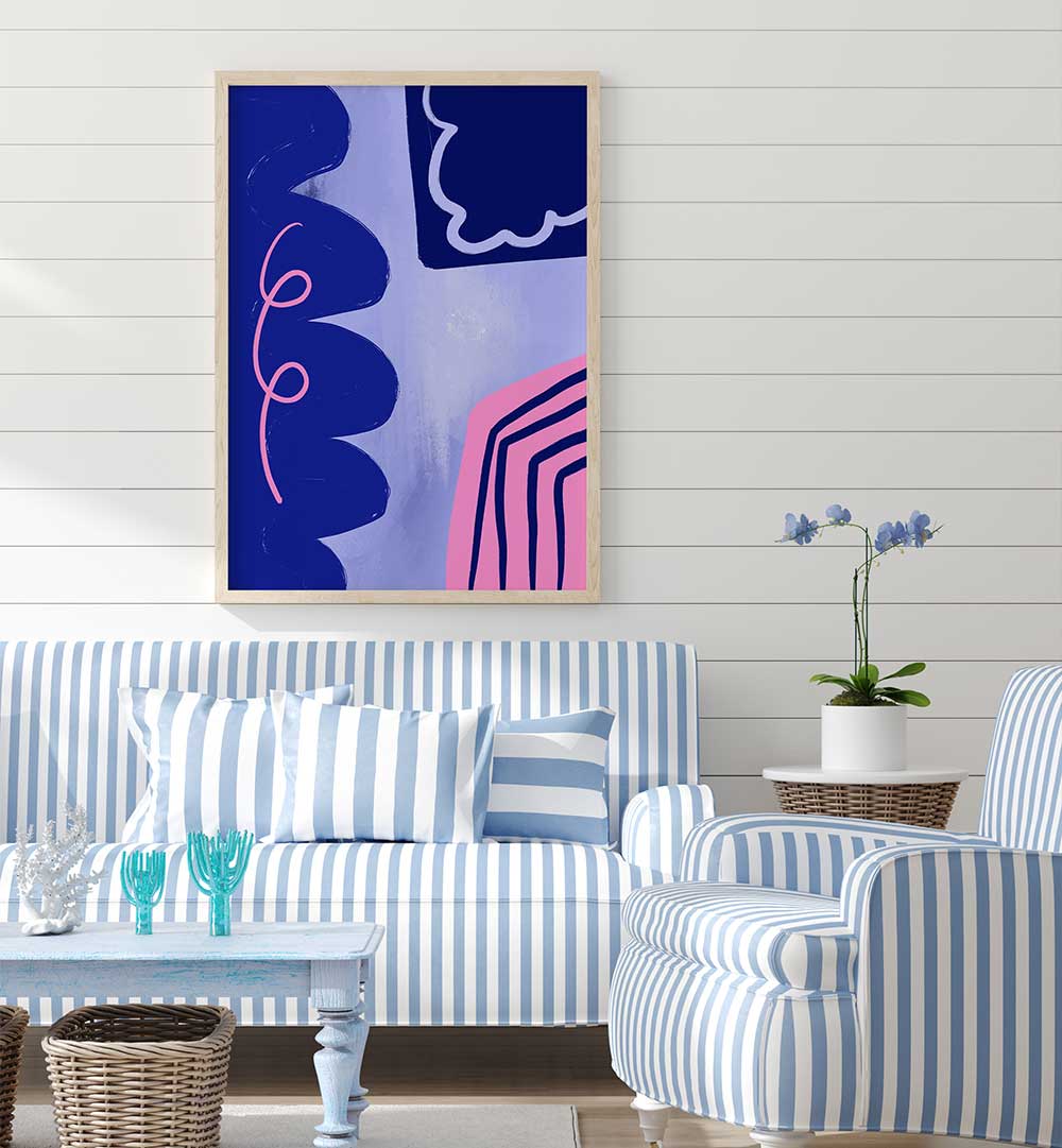 VIBRANT CURVES FLOW , ABSTRACT PAINTINGS