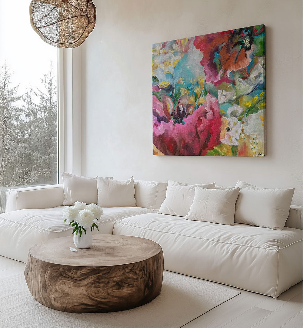 VIBRANT FLORAL ABSTRACT I
