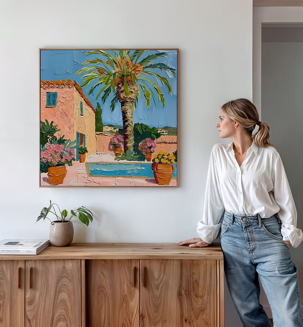 VIBRANT MEDITERRANEAN COURTYARD
