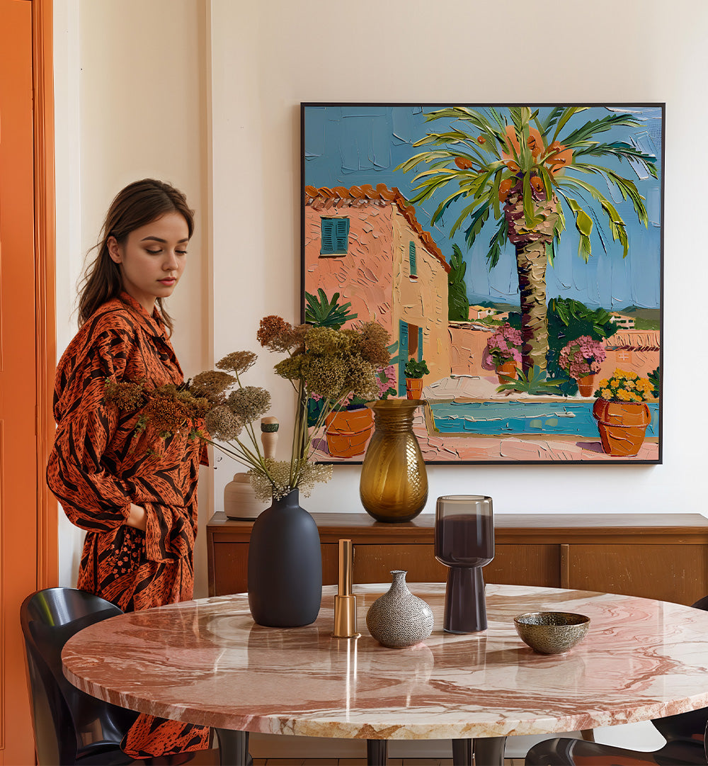 VIBRANT MEDITERRANEAN COURTYARD