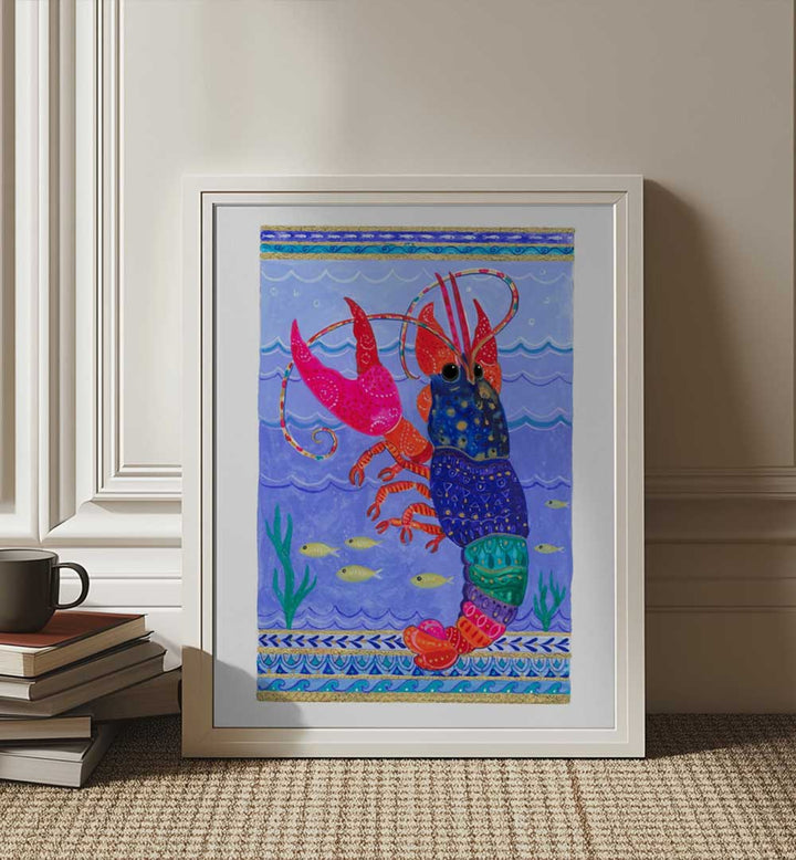 VIBRANT SEA LOBSTER , BEACH PAINTINGS