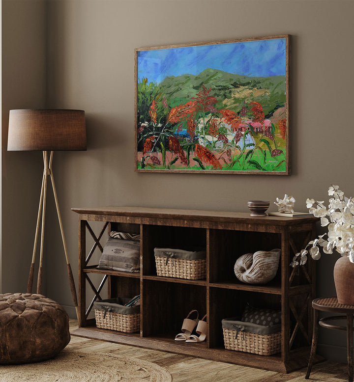 VIBRANT SORGHUM FIELD LANDSCAPE