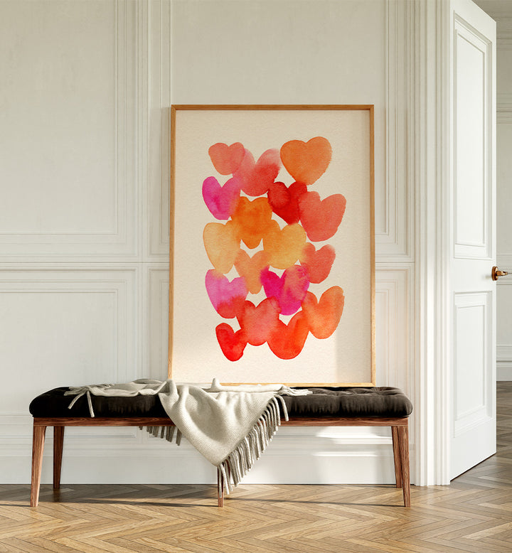 VIBRANT WATERCOLOR HEARTS