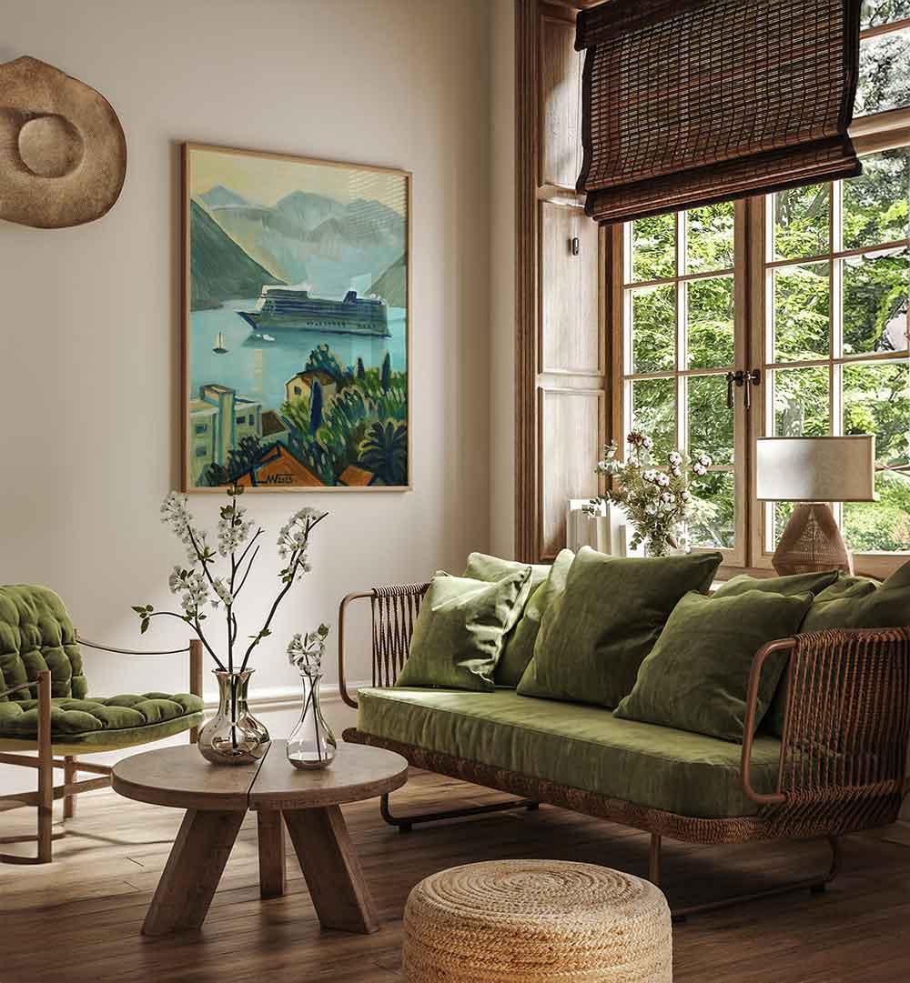 VIEW FROM THE WINDOW II , RETRO ART