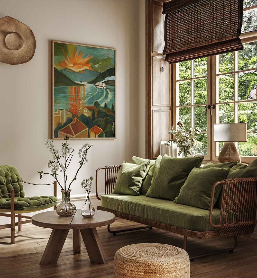 VIEW FROM THE WINDOW , RETRO ART