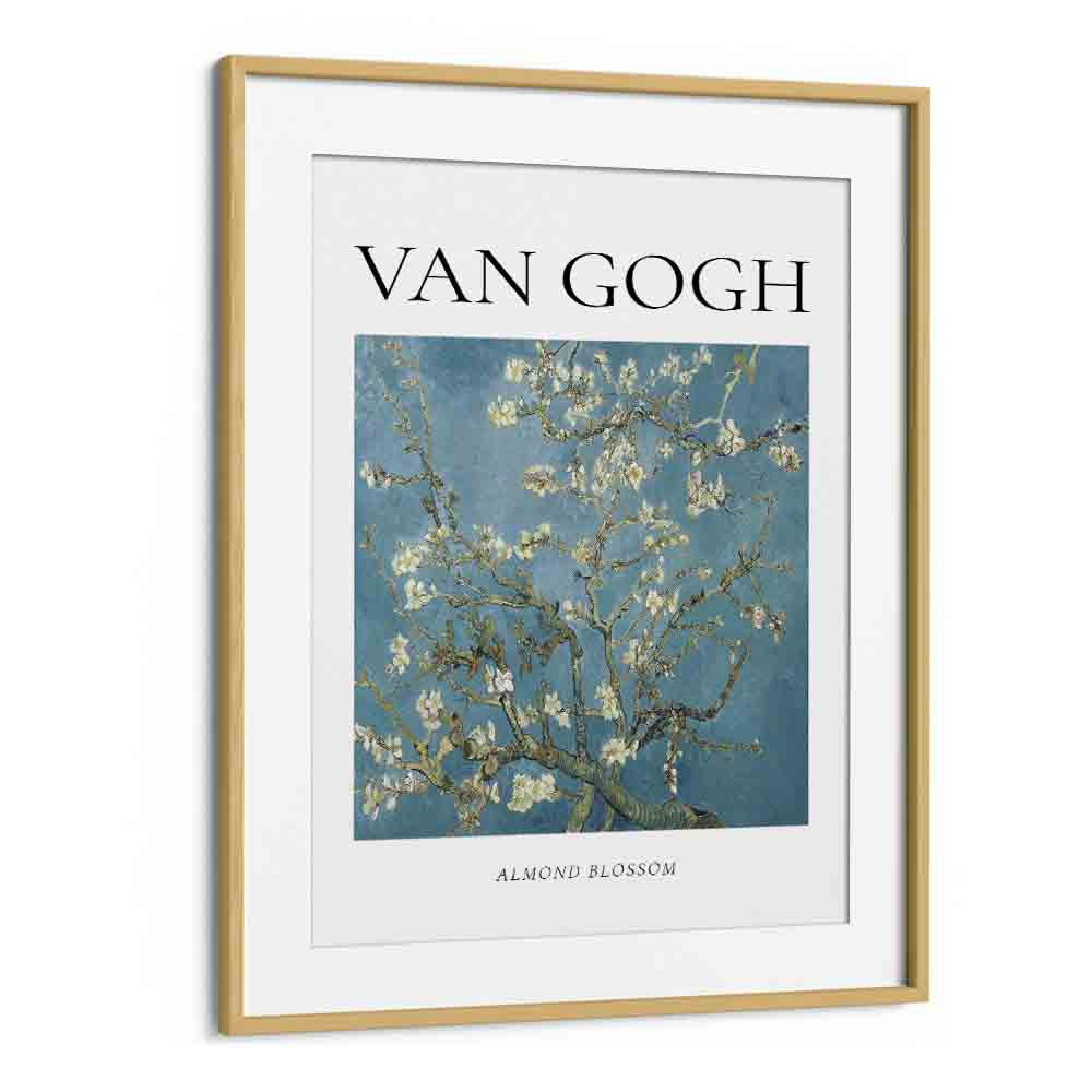 Vincent Van Gogh's Almond Blossoms (1890) Vincent Van Gogh art painting Artwork in Oak Wood Frame With Mount