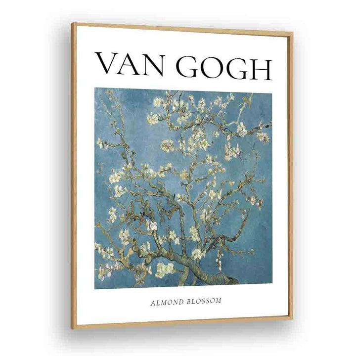 Vincent Van Gogh's Almond Blossoms (1890) Vincent Van Gogh art painting Artwork in Oak Wood Plain Frame