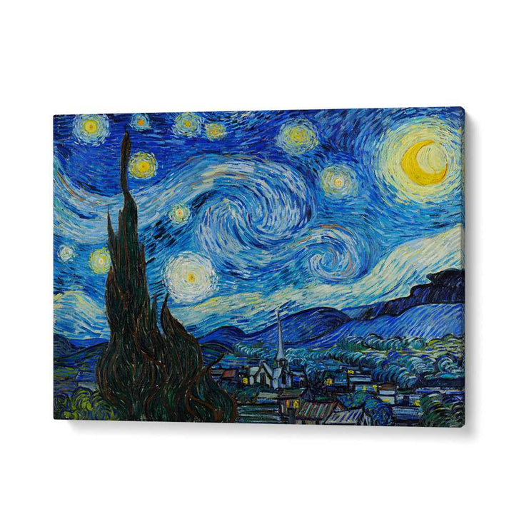 Vincent Van Gogh's The Starry Night (1889) Vincent Van Gogh art painting Artwork in Gallery Wrap