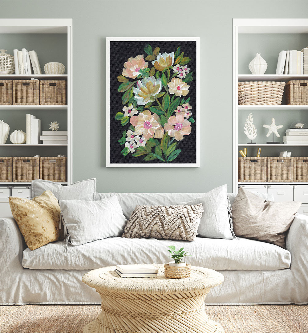 VIBRANT BLOOMS FLOWERS , FLORAL FLOWER PAINTINGS