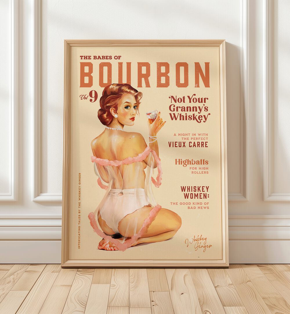 Vintage Cocktail Lounge Gallery Wall showcases retro glam art, perfect for stylish gallery walls by Asian Monk.