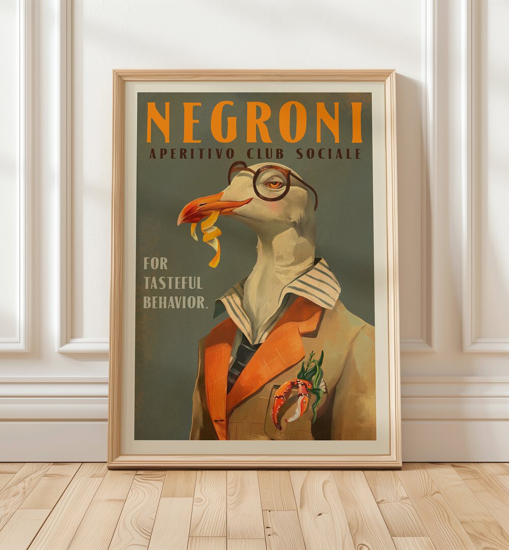 Vintage Cocktail Lounge Gallery Wall by Asian Monk showcases retro illustrations perfect for stylish gallery walls.
