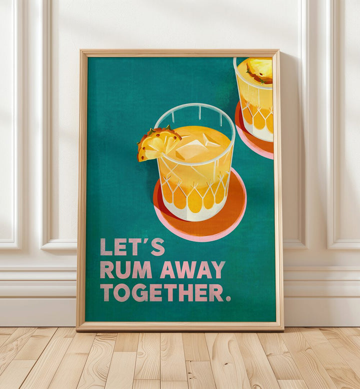 Retro-inspired VINTAGE COCKTAIL LOUNGE GALLERY WALL from Asian Monk adds charm to any space with vibrant illustrations.