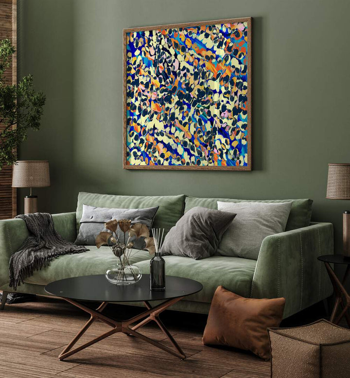 VINTAGE COLLAGE, ABSTRACT PAINTINGS enhance your space with a vibrant blend of colors and textures. Perfect for any room.