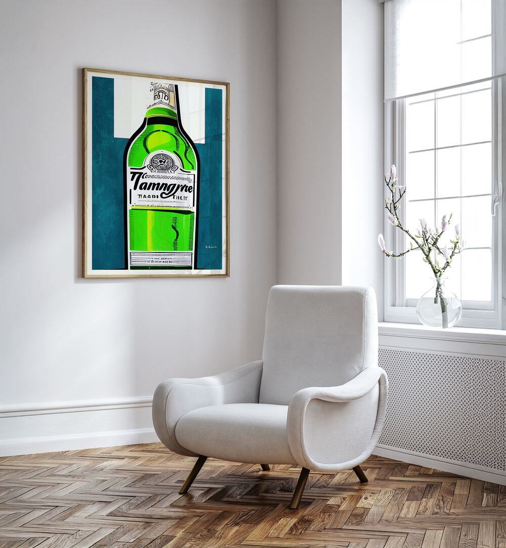 Vintage Gin A Some Tonic, Bar art enhances your café with stylish charm and classic cocktail culture vibes.