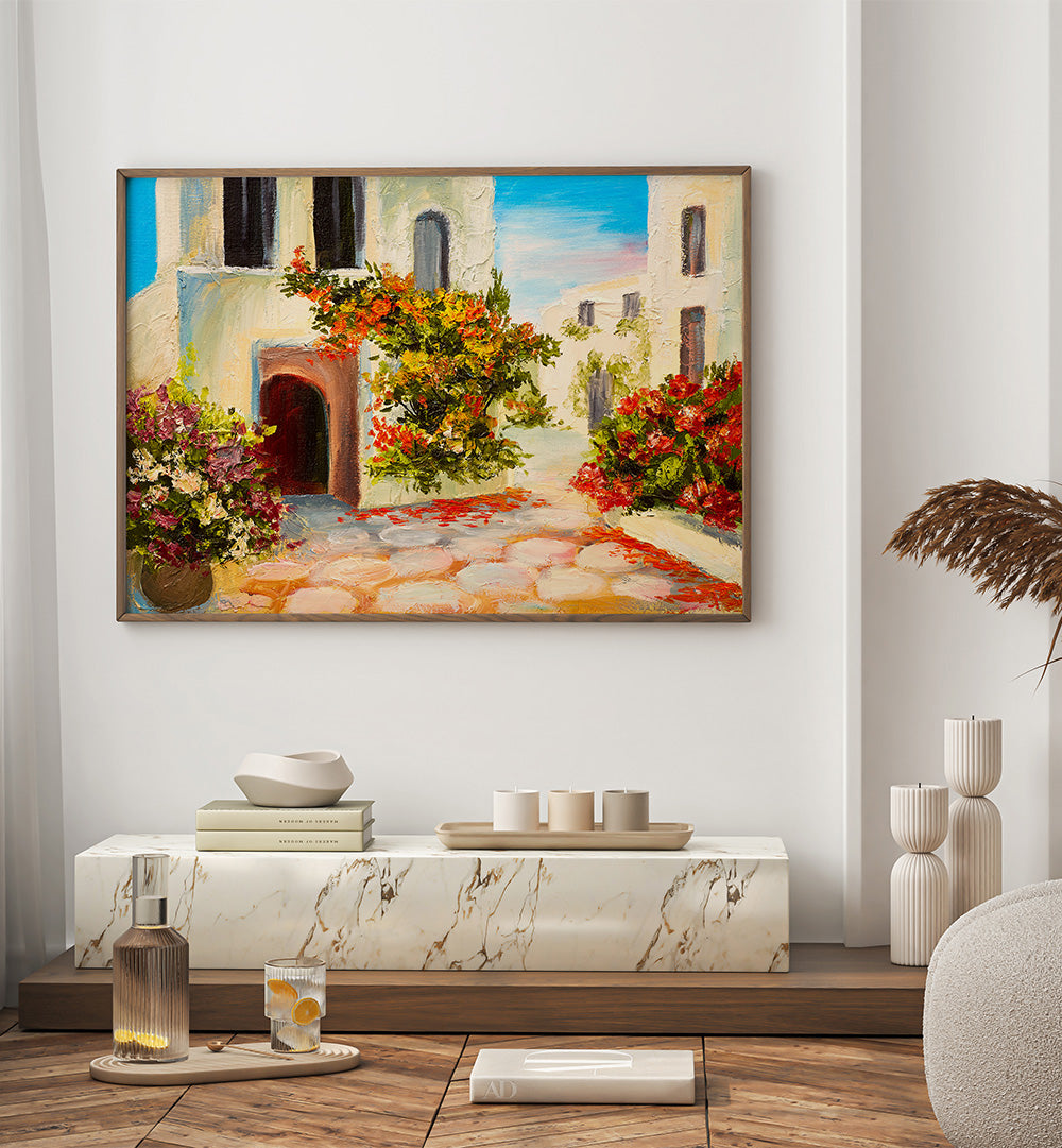 VINTAGE STONES AND FLOWERS , VINTAGE EUROPEAN PAINTINGS