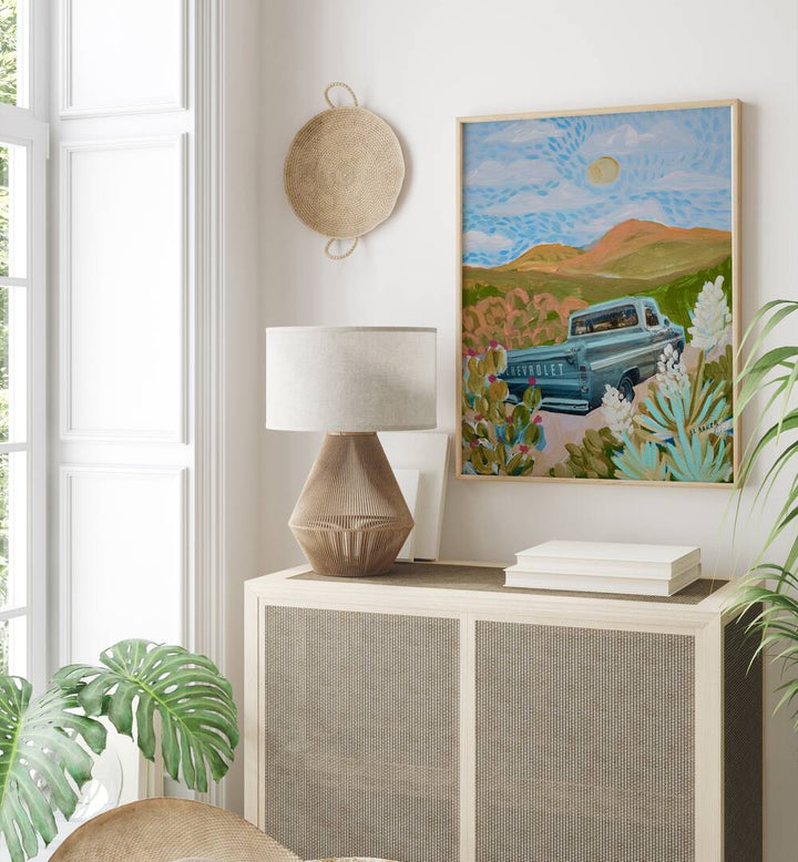VINTAGE TRUCK , LANDSCAPE PAINTINGS