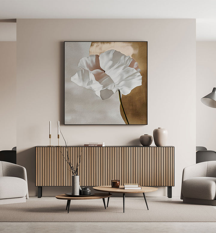 VIRTUOUS I , FLORAL FLOWER PAINTINGS