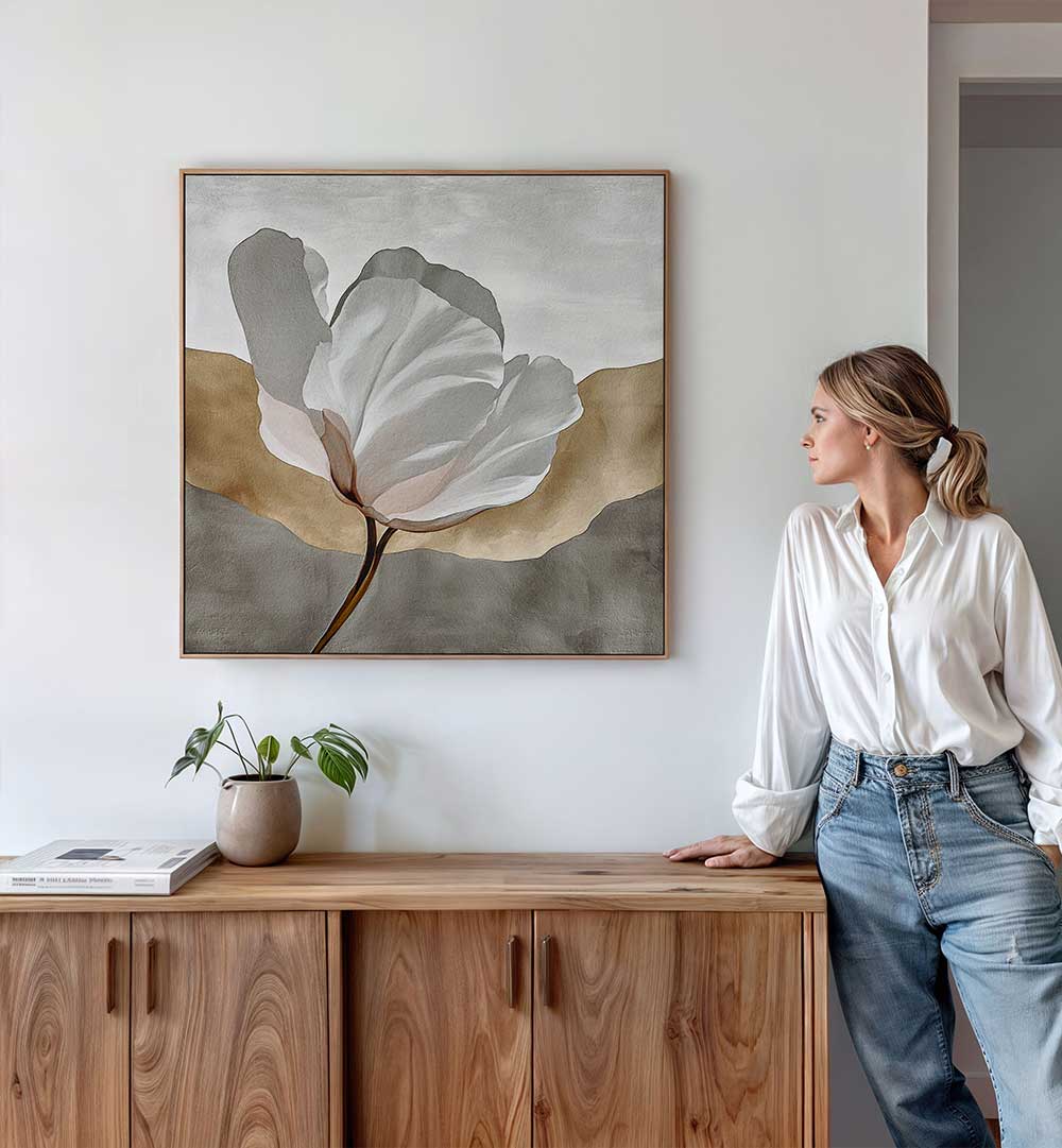 VIRTUOUS II , FLORAL FLOWER PAINTINGS