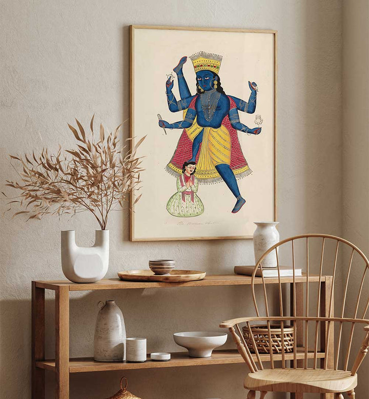 VISHNU AS VAMANA , INDIAN ART PAINTINGS