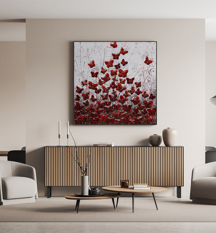 VOLANO FARFALLE , FLORAL FLOWER PAINTINGS