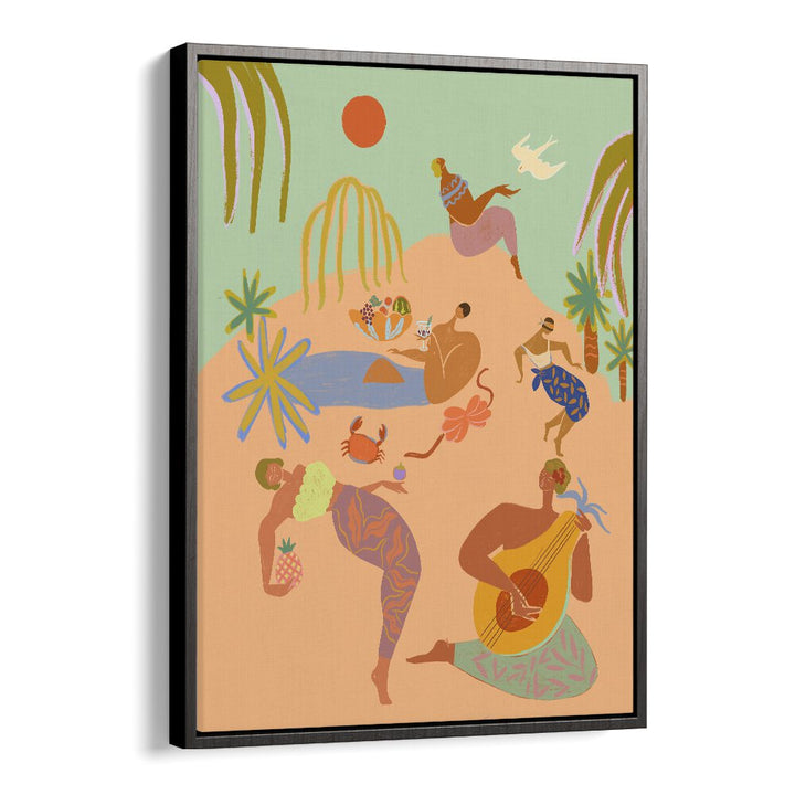 Colorful wall art print titled "VACATION, PORTRAITS" by Arty Guava, evoking wanderlust and creativity.