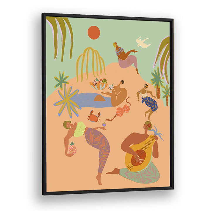 Vibrant VACATION, PORTRAITS artwork by Arty Guava brings a serene, wanderlust vibe to your living space.