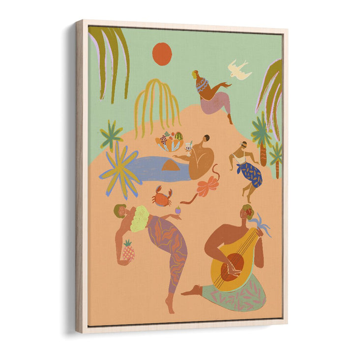 Colorful "Vacation" wall art by Arty Guava, capturing serene moments with vibrant portraits of leisure and joy.