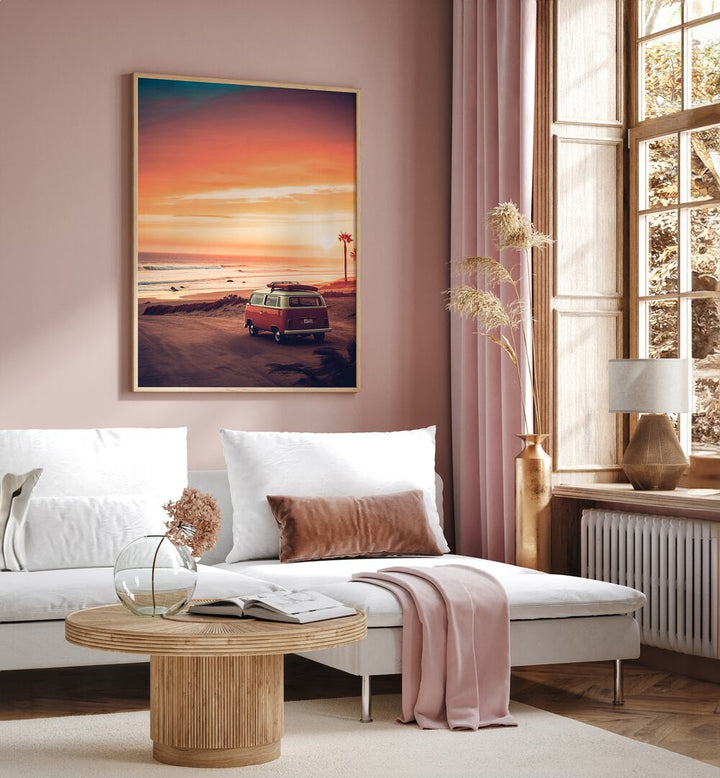 VAN SUNSET , CAR POSTERS