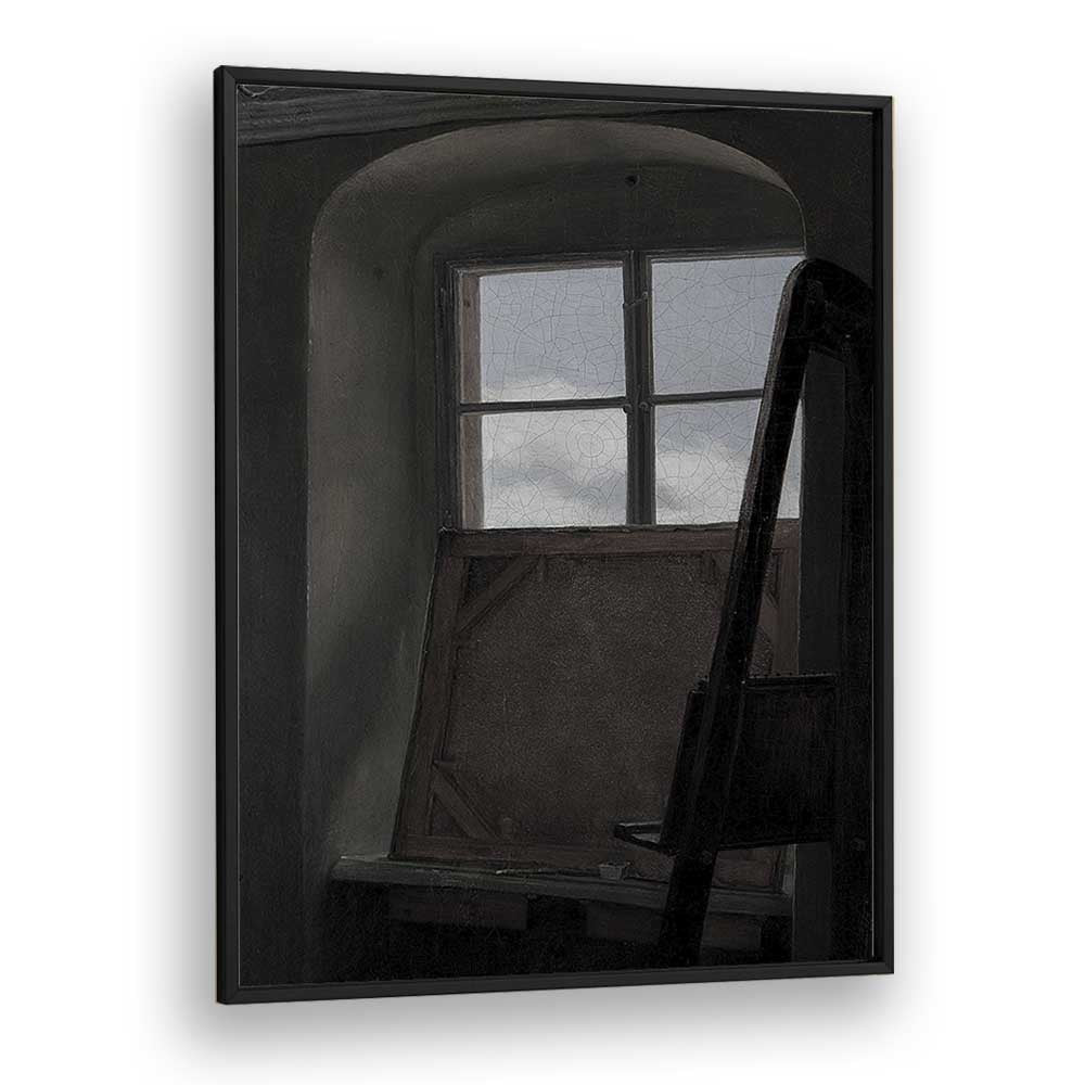 Veiled View Gothic Wall Art Prints in Black Plain Frame