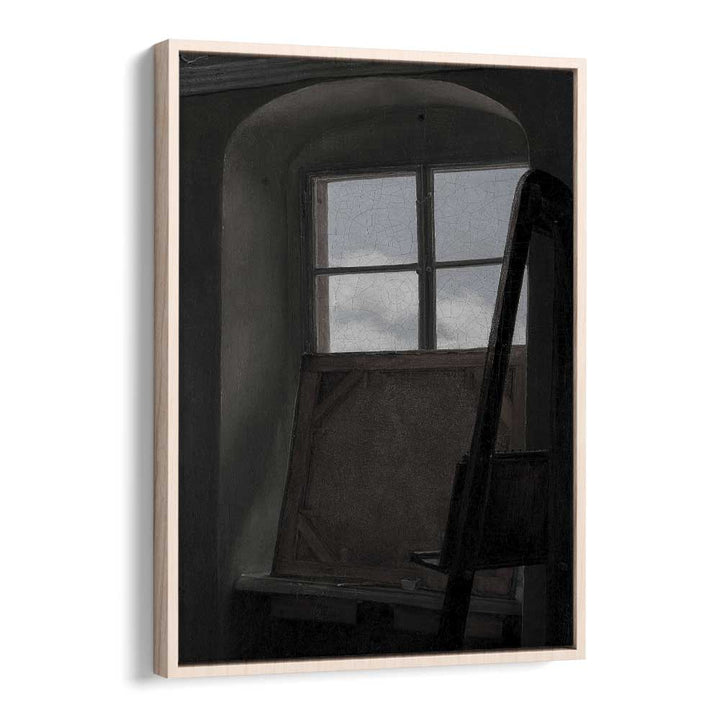 Veiled View Gothic Wall Art Prints in Oak Wood Floater Frame