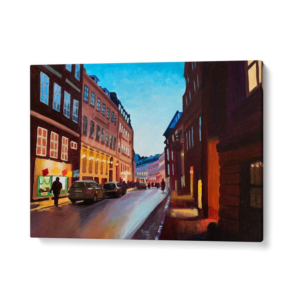 Vestergade By Key And Sea Creative Travel Art Prints in Gallery Wrap