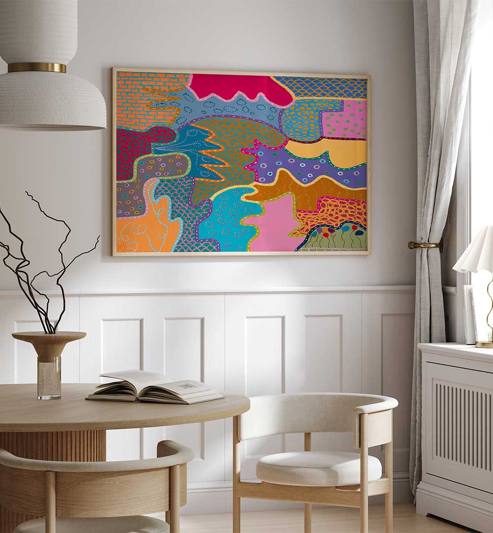 COLOUR WARMS THE SOUL III , PATTERN ART PRINTS