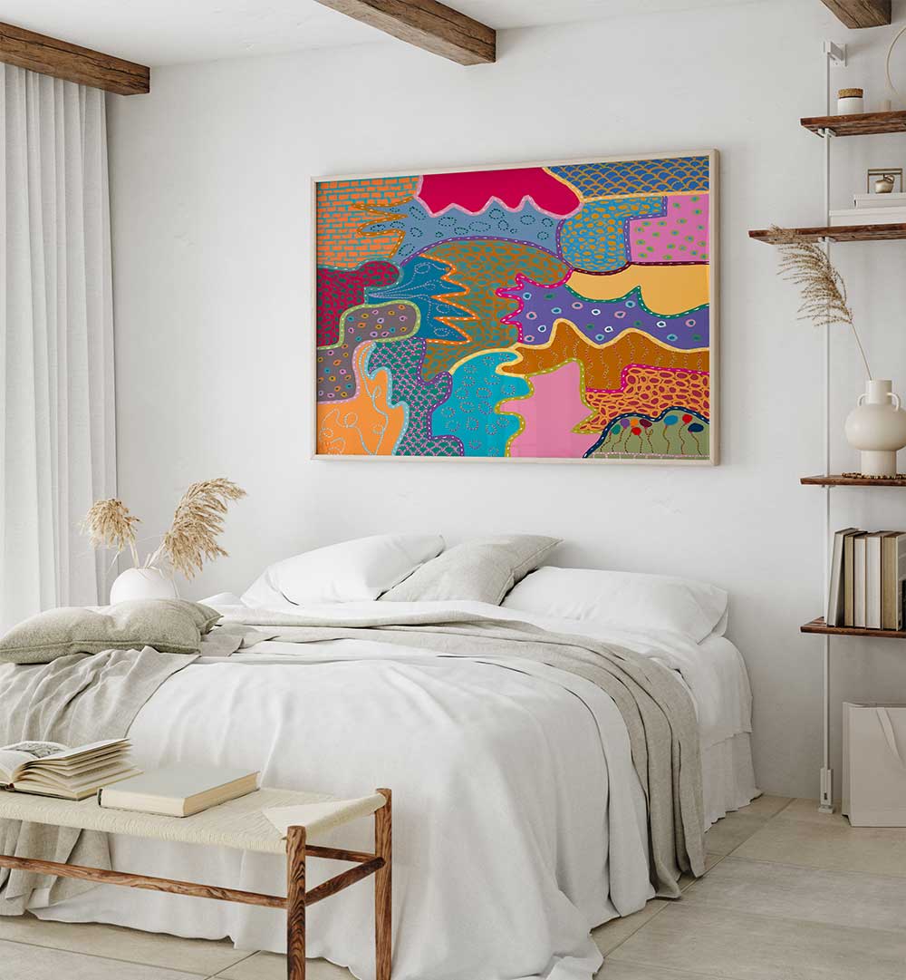 COLOUR WARMS THE SOUL III , PATTERN ART PRINTS
