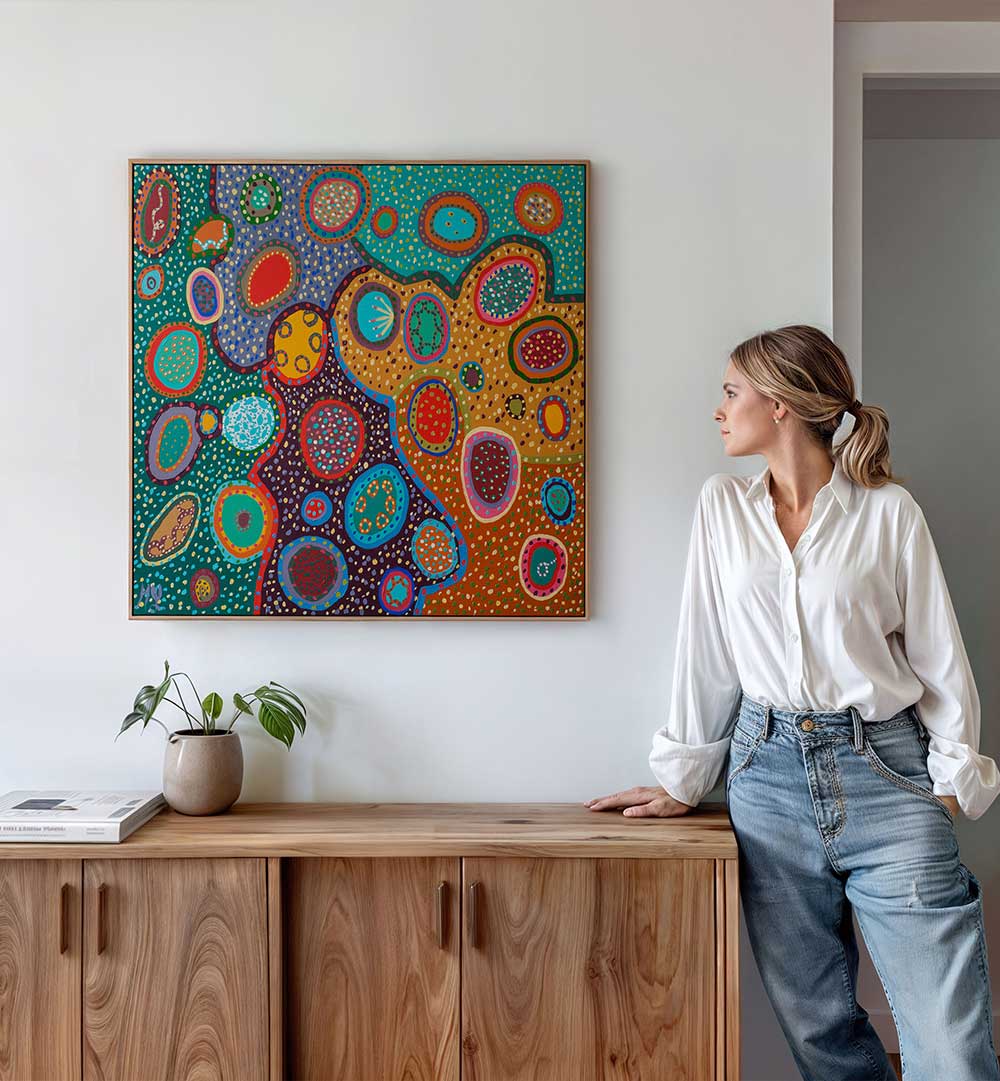 POWER OF COLOUR , PATTERN ART PRINTS