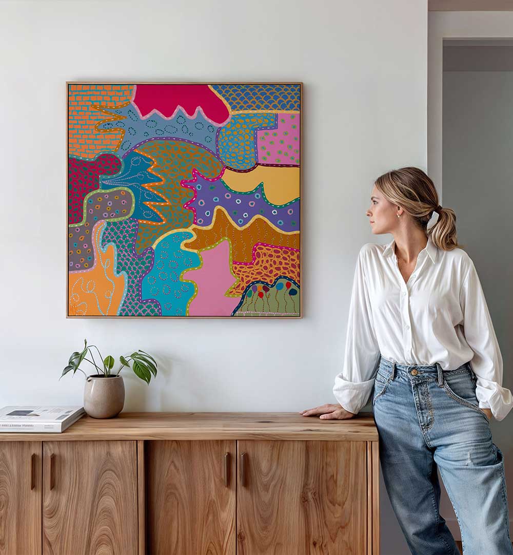 COLOUR WARMS THE SOUL II , PATTERN ART PRINTS
