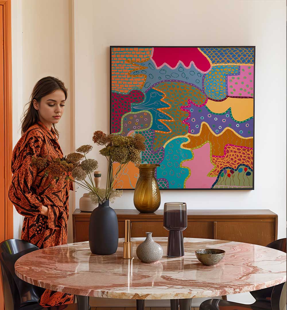 COLOUR WARMS THE SOUL II , PATTERN ART PRINTS