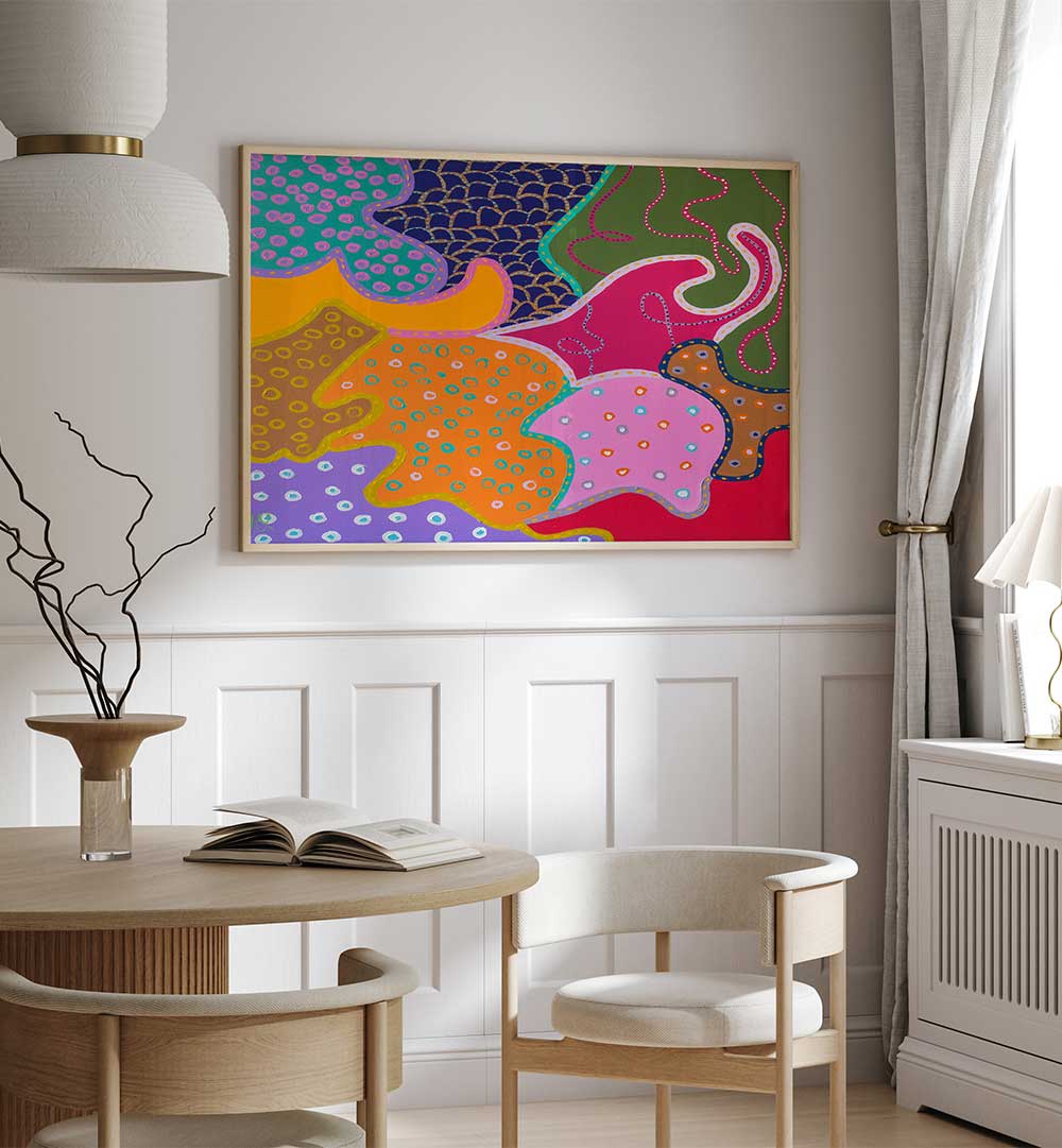 MISS CHEERFUL II , PATTERN ART PRINTS
