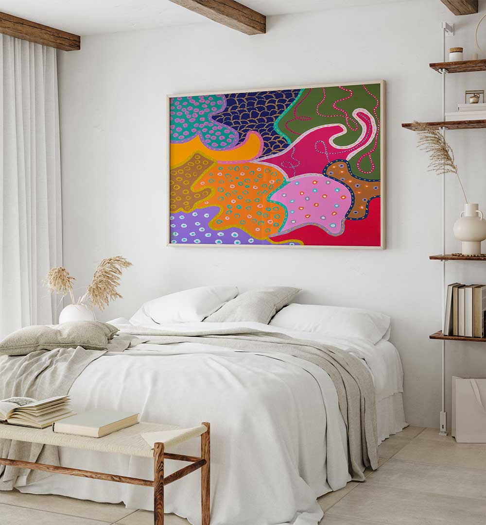 MISS CHEERFUL II , PATTERN ART PRINTS