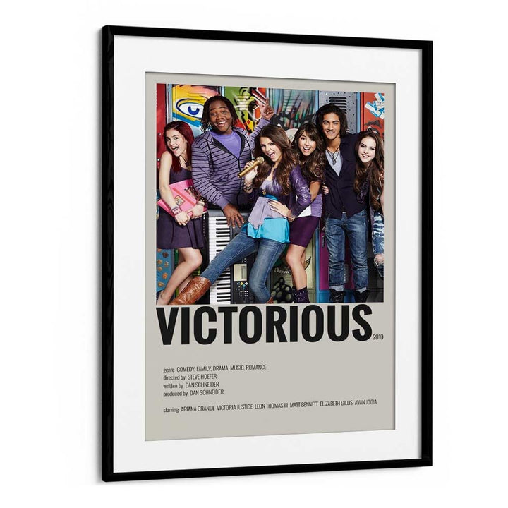 Victorious 2010 Movie Posters in Black Frame With Mount