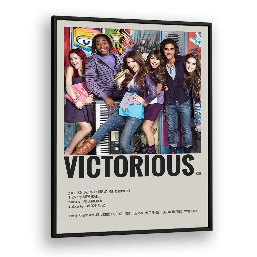 Victorious 2010 Movie Posters in Black Plain Frame