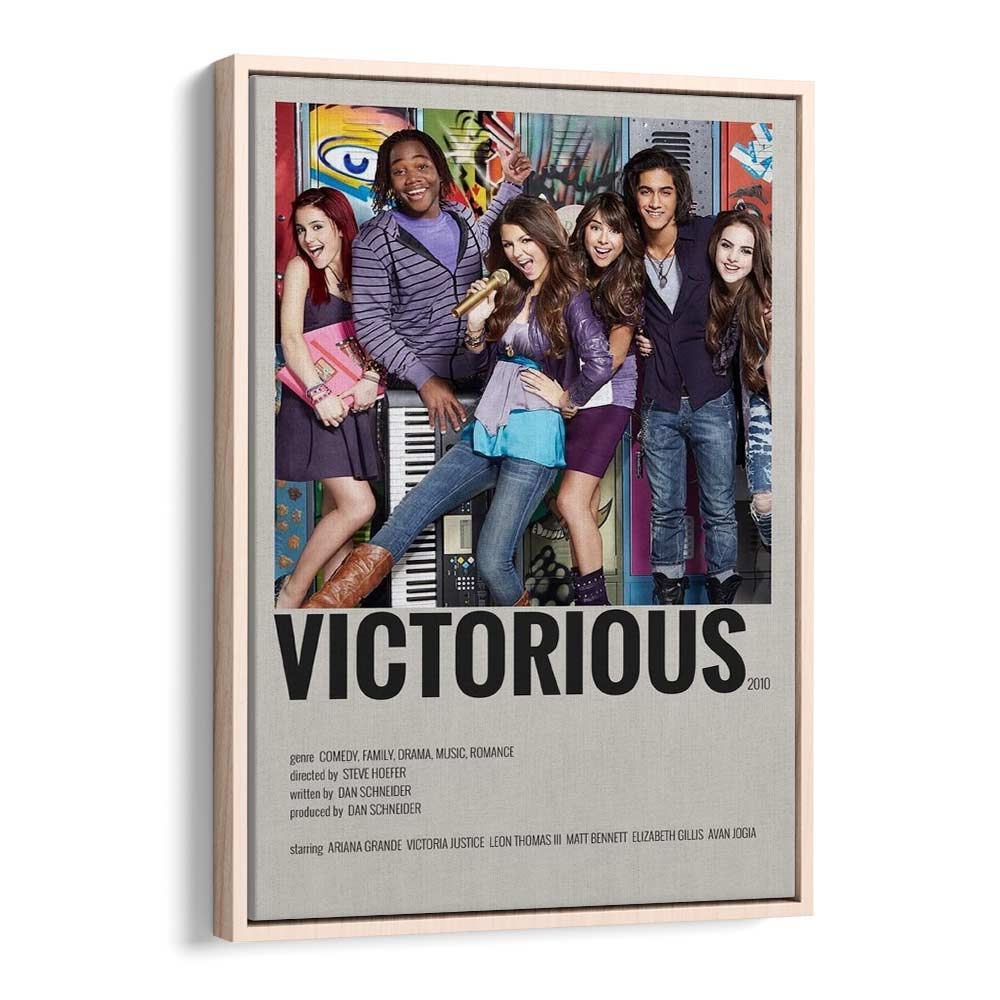 Victorious 2010 Movie Posters in Oak Wood Floater Frame