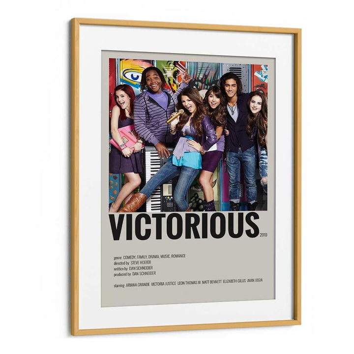 Victorious 2010 Movie Posters in Oak Wood Frame With Mount