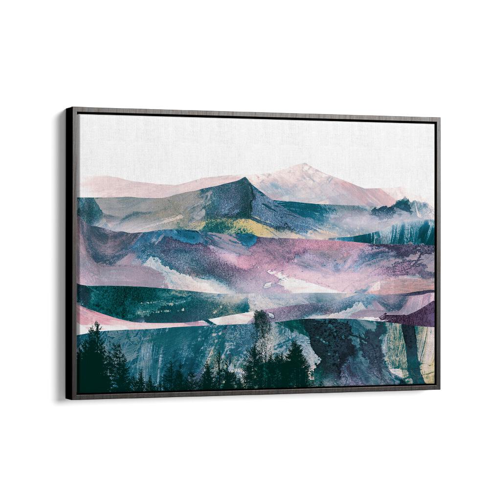 Views By Dan Hobday Abstract Art Abstract Paintings in Black Floater Frame