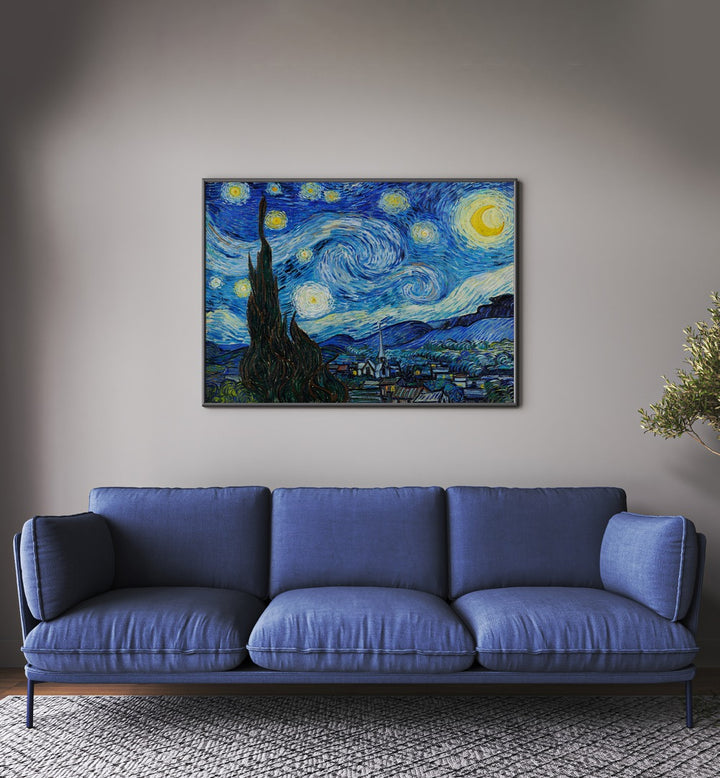 artist x collabs painting - VINCENT VAN GOGH'S THE STARRY NIGHT (1889) VINCENT VAN GOGH PAINTINGS, ARTWORKS BY VINCENT VAN GOGH by Asianmonk