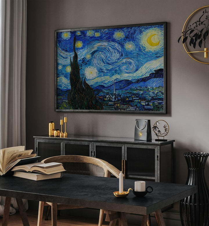 artist x collabs painting - VINCENT VAN GOGH'S THE STARRY NIGHT (1889) VINCENT VAN GOGH PAINTINGS, ARTWORKS BY VINCENT VAN GOGH by Asianmonk