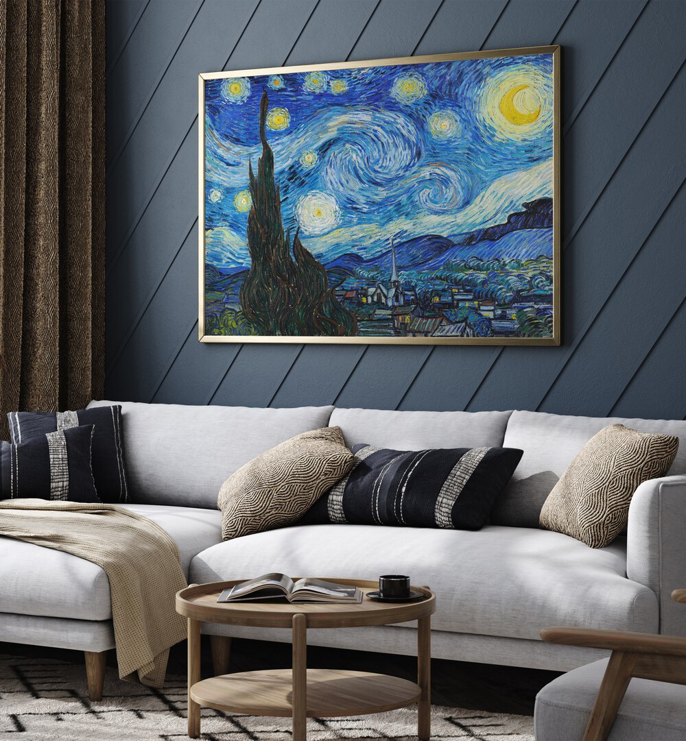 artist x collabs painting - VINCENT VAN GOGH'S THE STARRY NIGHT (1889) VINCENT VAN GOGH PAINTINGS, ARTWORKS BY VINCENT VAN GOGH by Asianmonk