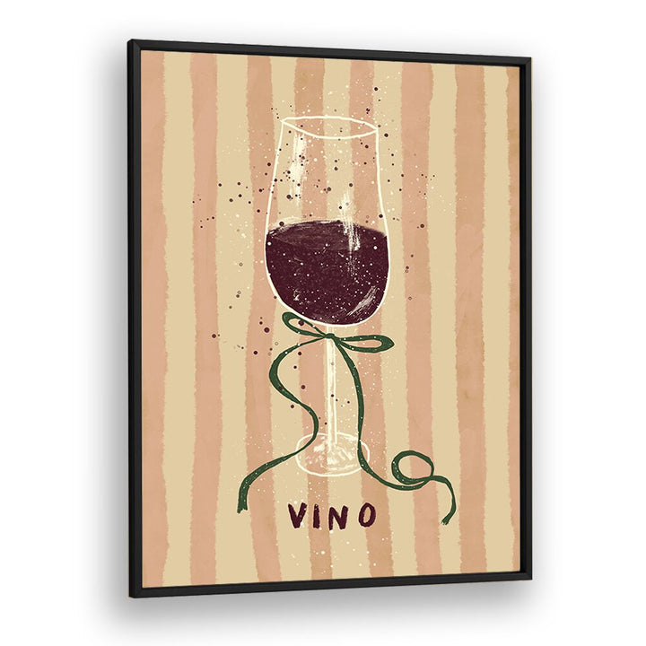 Vino by Studio Dolci Kitchen Posters in Black Plain Frame