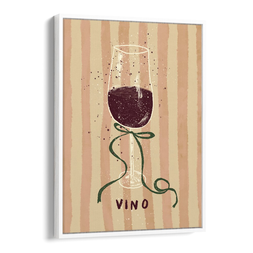 Vino by Studio Dolci Kitchen Posters in White Floater Frame