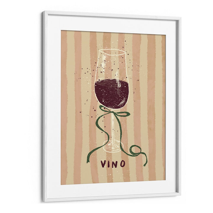 Vino by Studio Dolci Kitchen Posters in White Frame With Mount